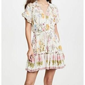 Spell & The Gypsy Wildbloom Playdress XS Mini Dress Floral Bohemian Festival